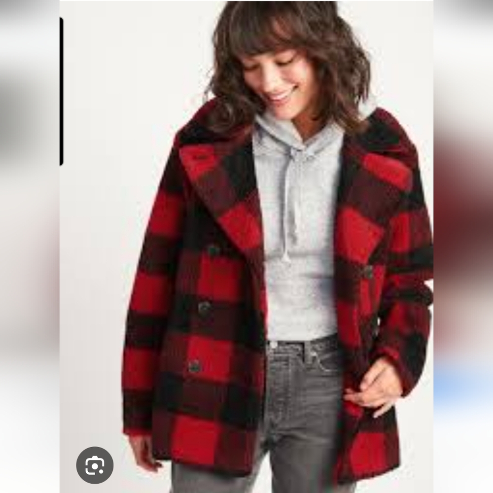 NWOT Old Navy Buffalo plaid coat